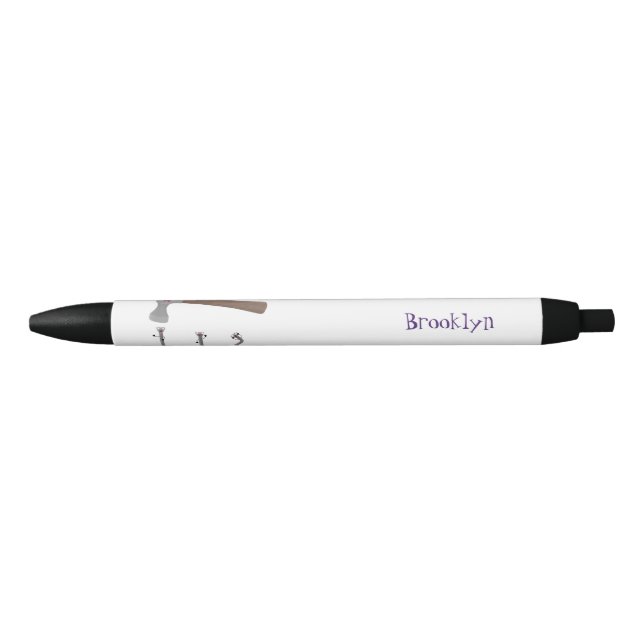 Cute, funny hammer and nails cartoon illustration  pen (Front)