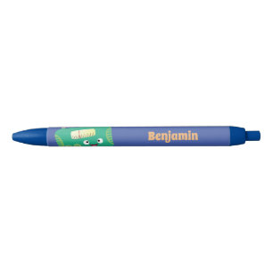 Cute funny happy retro radio cartoon pen