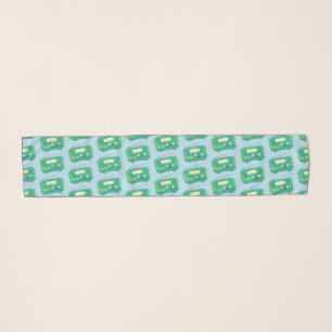 Cute funny happy retro radio cartoon scarf