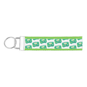 Cute funny happy retro radio cartoon wrist keychain