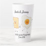 Cute Funny Happy Toast Eggcelent Together      Latte Mug