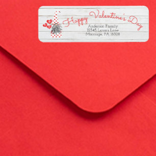 Cute Funny Happy Valentines Day Gnome Label