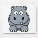 Cute Funny Hippo Mouse Pad at Zazzle