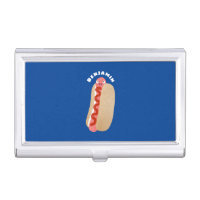 Cute funny hot dog Weiner cartoon