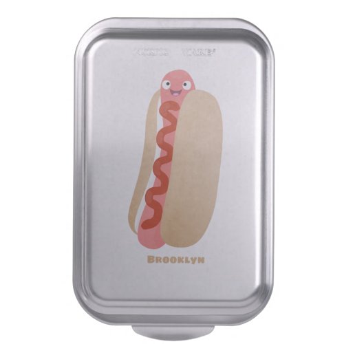 Cute funny hot dog Weiner cartoon Cake Pan
