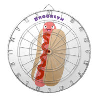 Cute funny hot dog Weiner cartoon