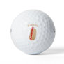 Cute funny hot dog Weiner cartoon Golf Balls
