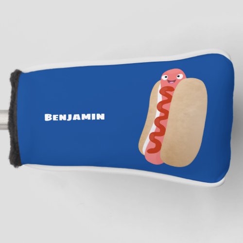 Cute funny hot dog Weiner cartoon  Golf Head Cover
