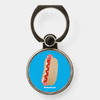 Cute funny hot dog Weiner cartoon
