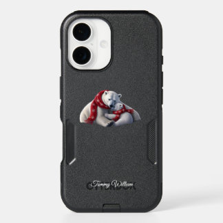Cute Funny Humor Trendy Modern Merry Christmas iPhone 16 Case