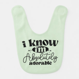 Cute Funny Infant Feeding Bib Gift for Babies