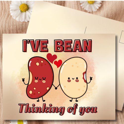 Cute Funny Ive Bean Thinking of You Postcard
