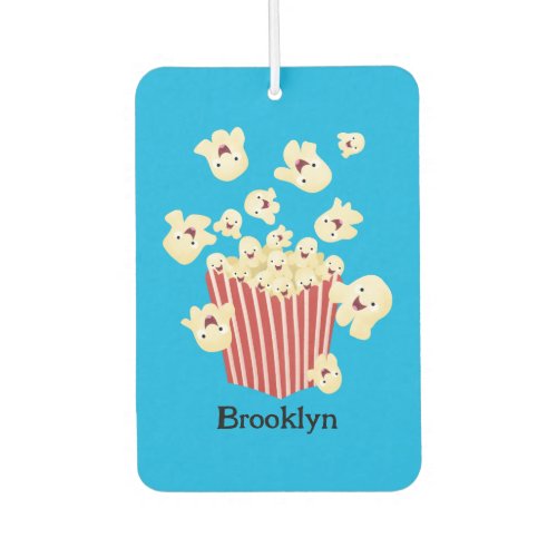 Cute funny jumping popcorn cartoon air freshener