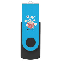 Cute funny jumping popcorn cartoon