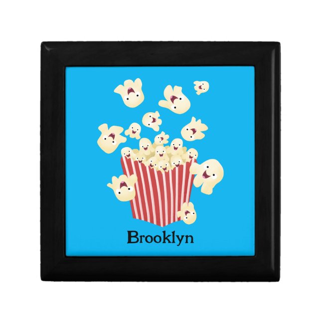 Cute funny jumping popcorn cartoon gift box (Front)