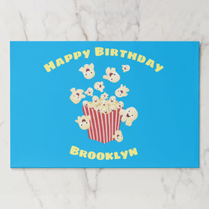 Cute funny jumping popcorn cartoon paper pad