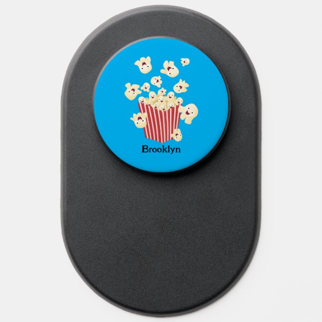 Cute funny jumping popcorn cartoon PopSocket (Popsocket)