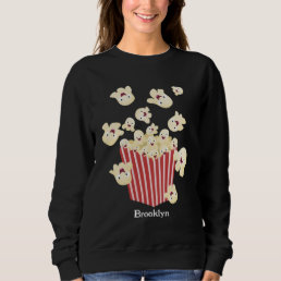 Cute funny jumping popcorn cartoon sweatshirt