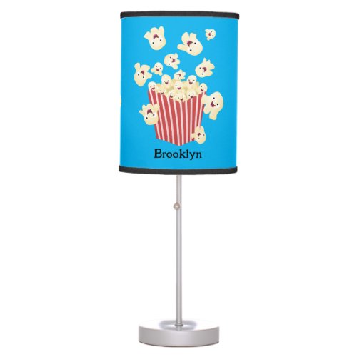 Cute funny jumping popcorn cartoon table lamp
