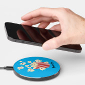 Cute funny jumping popcorn cartoon wireless charger (Hand)