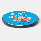 Cute funny jumping popcorn cartoon wireless charger (Front 2)