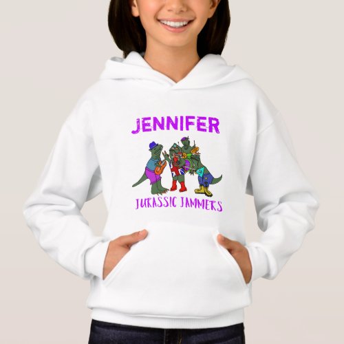 Cute Funny Jurassic T Rex Dinosaur Band Custom Hoo Hoodie