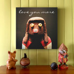 Cute Funny Kachina Doll Face Photo Love You More Canvas Print<br><div class="desc">Who can resist a face like this? Keep happy thoughts of your loved one close to your heart as you gaze at this cute and colorful photography fine art canvas. Makes a great gift for your someone special! You can easily personalize this wall art plus I also offer customization on...</div>