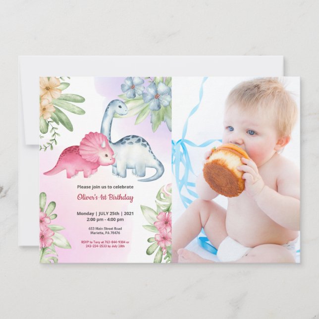 Cute Funny | Kids Photo Birthday Invitation (Front)