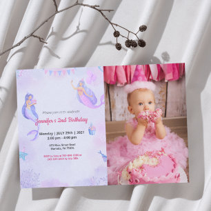 Cute Funny   Kids Photo Birthday Invitation