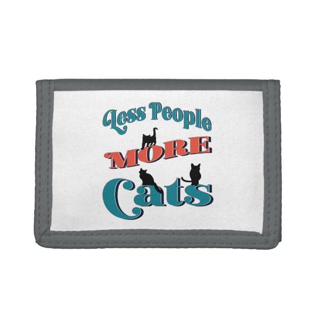 Cute Funny Kitten Cats Trifold Wallet (Front)