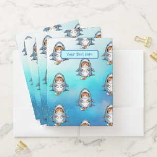 Cute Funny Kitten Custom Pocket Folder
