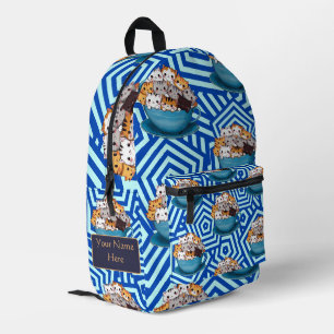 Cute Funny Kitten Custom Printed Backpack