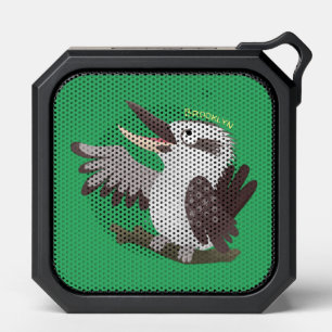 Cute funny laughing kookaburra cartoon bluetooth speaker