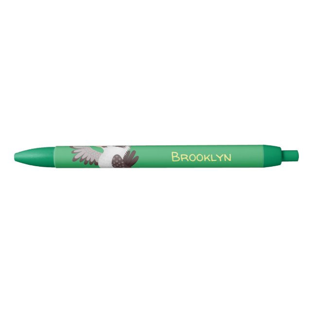 Cute funny laughing kookaburra cartoon pen (Front)