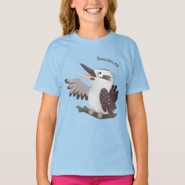 Cute funny laughing kookaburra cartoon T-Shirt