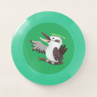 Cute funny laughing kookaburra cartoon