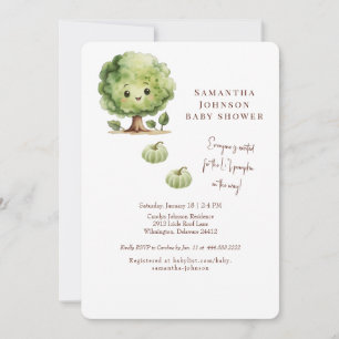 Cute & Funny Li'l Pumpkin Baby Shower Invitation