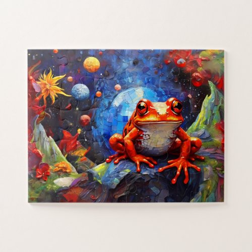 Cute Funny Little Frog Collection  Jigsaw Puzzle