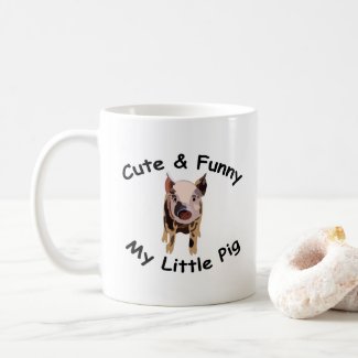 Cute Funny Little Pig 