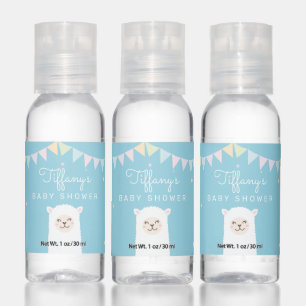Cute Funny Llama Momma Fiesta Baby Shower Favor Hand Sanitizer
