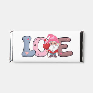 Cute funny love gnome valentine's for her hershey bar favors