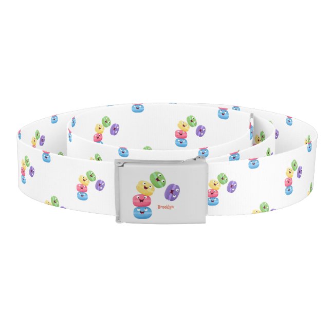 Cute funny macaroons cartoon illustration belt (Coil)