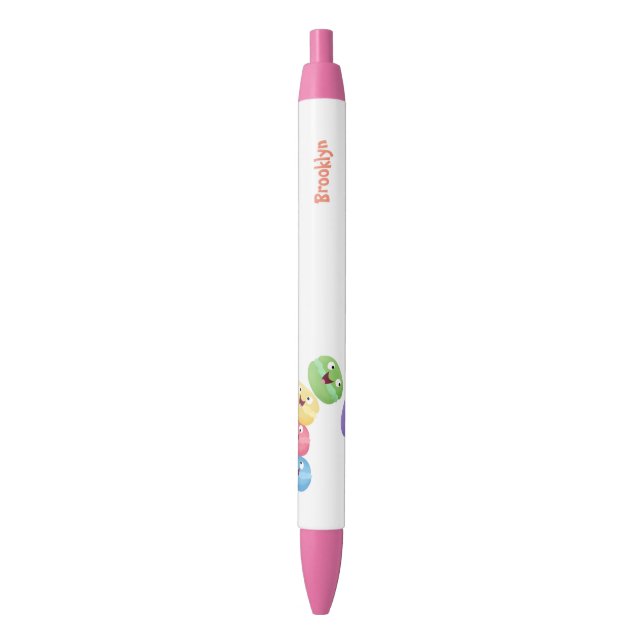 Cute funny macaroons cartoon illustration pen (Front Vertical)