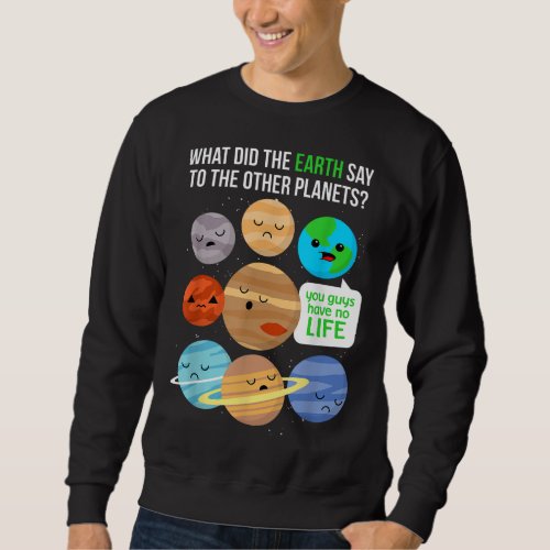Cute Funny March Science Pun Astronomy Planets Shi Sweatshirt
