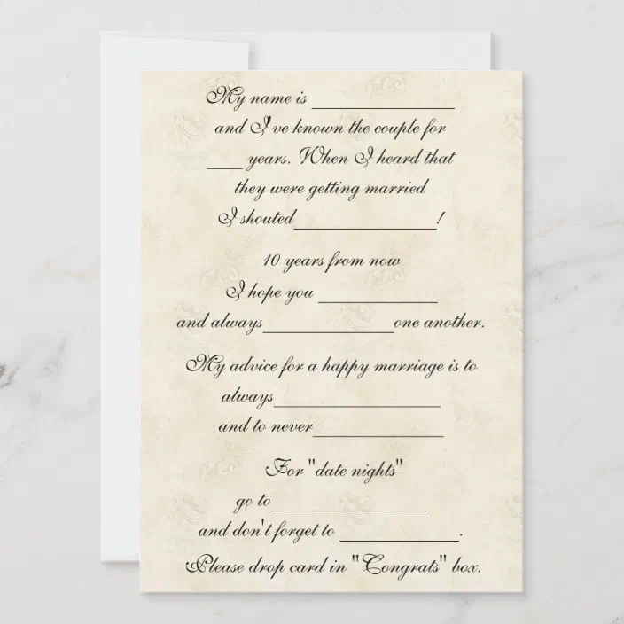Funny Advice For The Bride Personalized Cute, Funny Marriage Advice For Bride & Groom | Zazzle.com