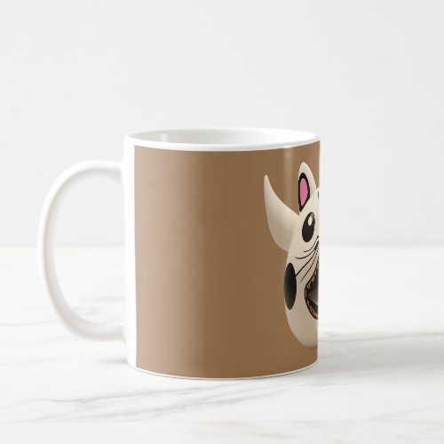 Cute funny monster cat coffee mug
