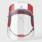 Cute Funny Motorcycle Helmet Face Shield (Front)