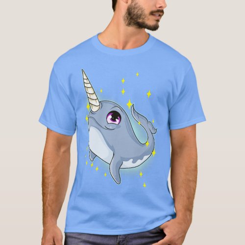 Cute Funny Narwhal Unicorn Of The Sea 2 T_Shirt