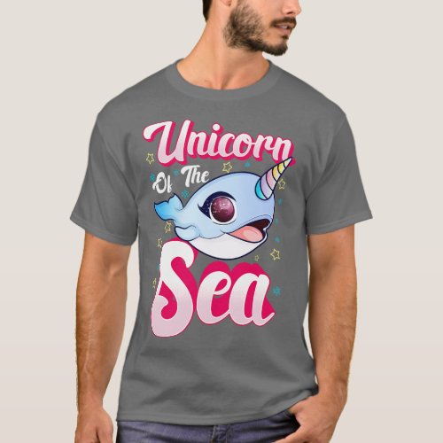 Cute Funny Narwhal Unicorn Of The Sea T_Shirt