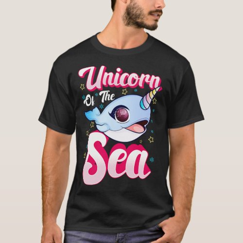 Cute Funny Narwhal Unicorn Of The Sea T_Shirt